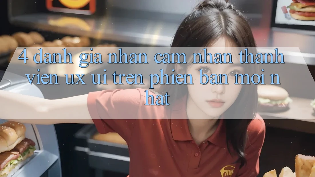 4. Đánh Giá Nhận cảm nhận Thành viên (UX/UI) Trên Phiên Bản Mới nhất 4. Đánh Giá Nhận cảm nhận Thành viên (UX/UI) Trên Phiên Bản Mới nhất