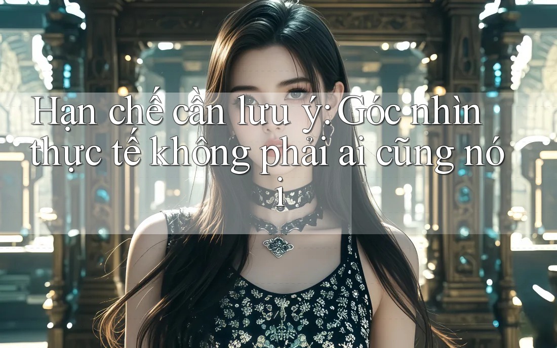 Hạn chế cần lưu ý: Góc nhìn thực tế không phải ai cũng nói