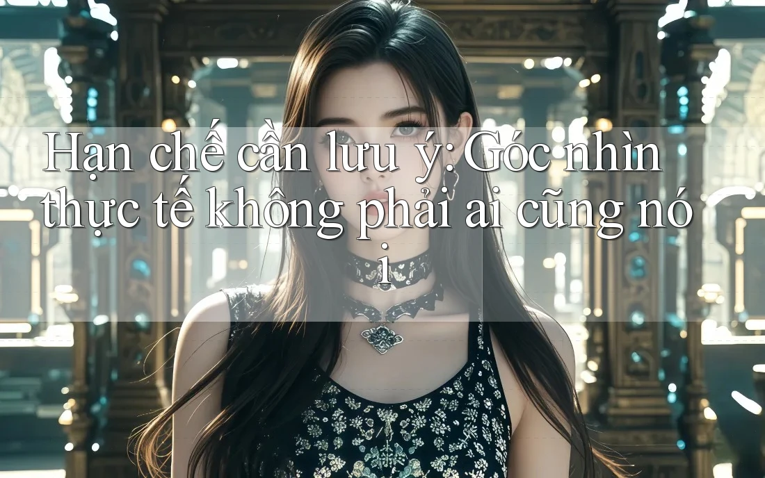 Hạn chế cần lưu ý: Góc nhìn thực tế không phải ai cũng nói