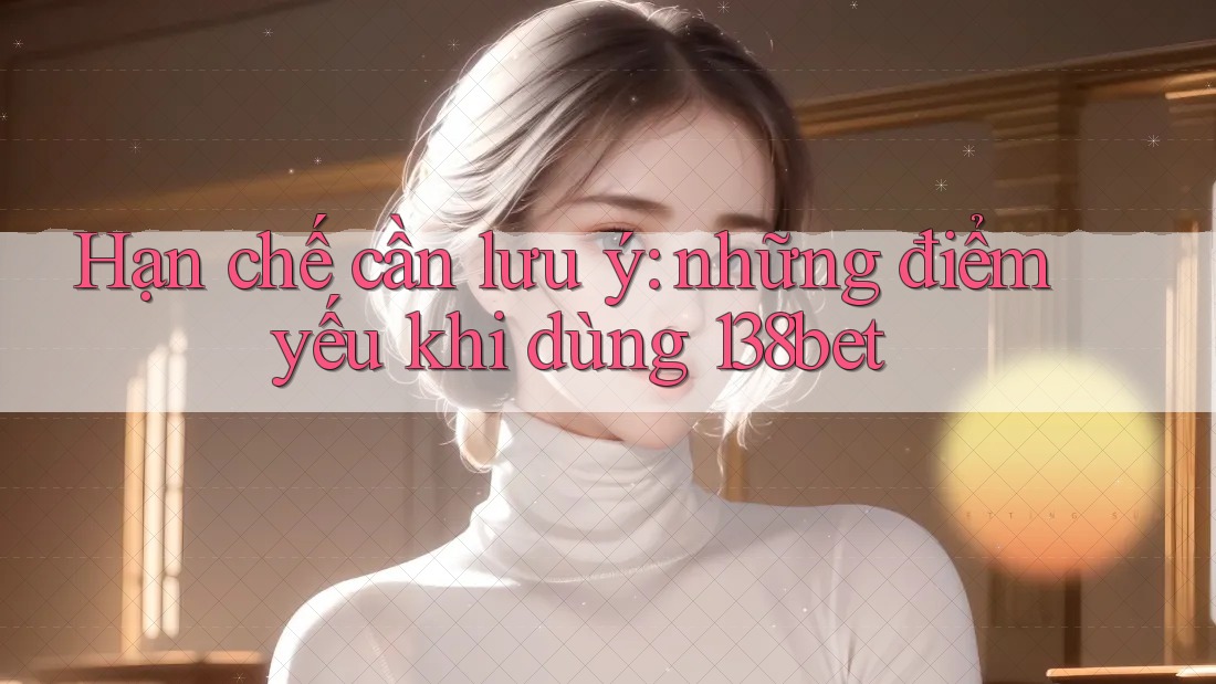 Hạn chế cần lưu ý: những điểm yếu khi dùng 138bet