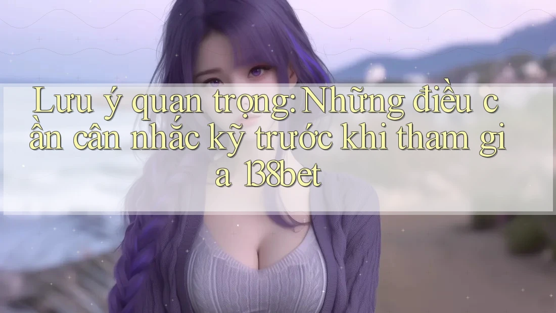Lưu ý quan trọng: Những điều cần cân nhắc kỹ trước khi tham gia 138bet