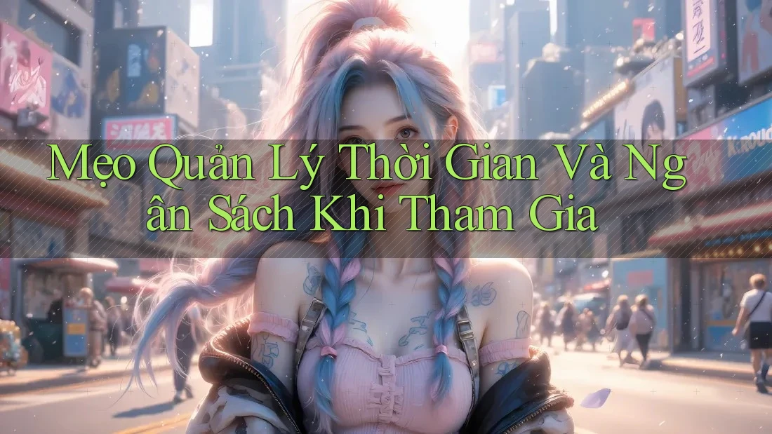 Mẹo Quản Lý Thời Gian Và Ngân Sách Khi Tham Gia Mẹo Quản Lý Thời Gian Và Ngân Sách Khi Tham Gia